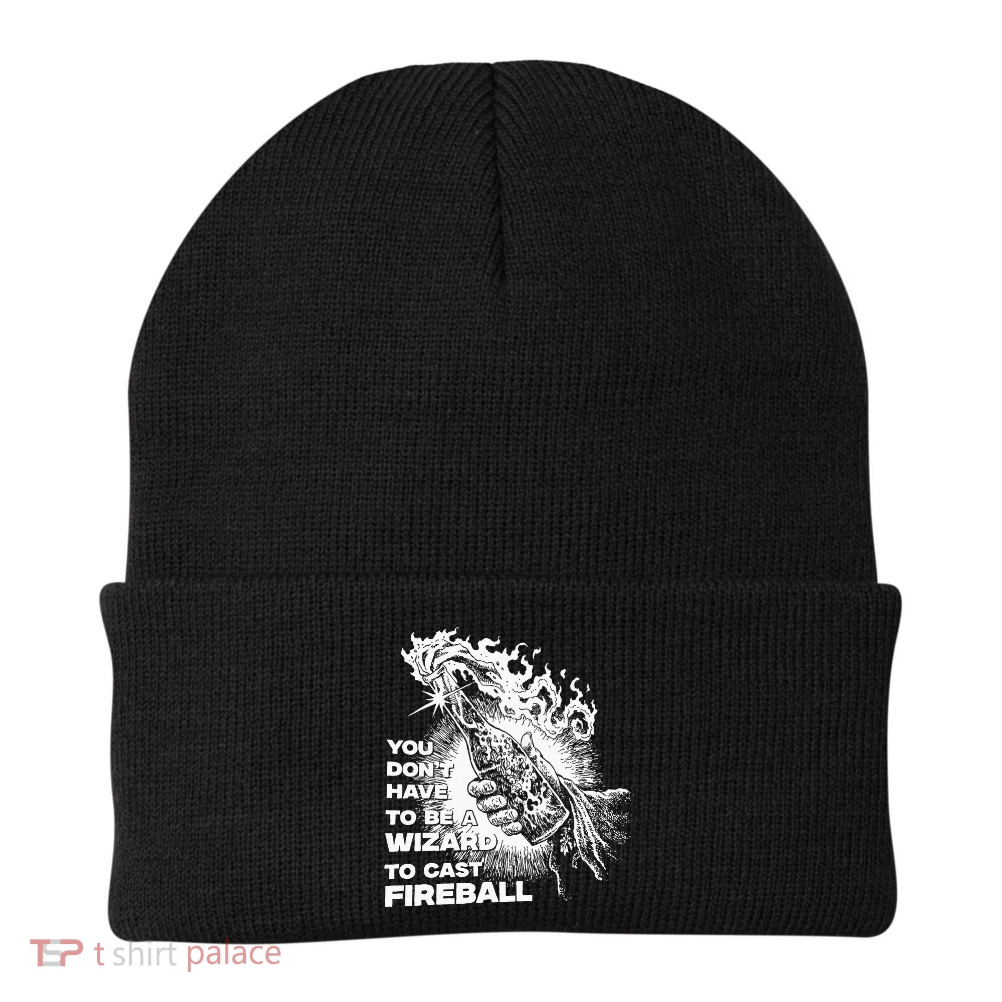 You Dont Have To Be A Wizard To Cast F.I.R.E.B.A.L.L Halloween Beanie