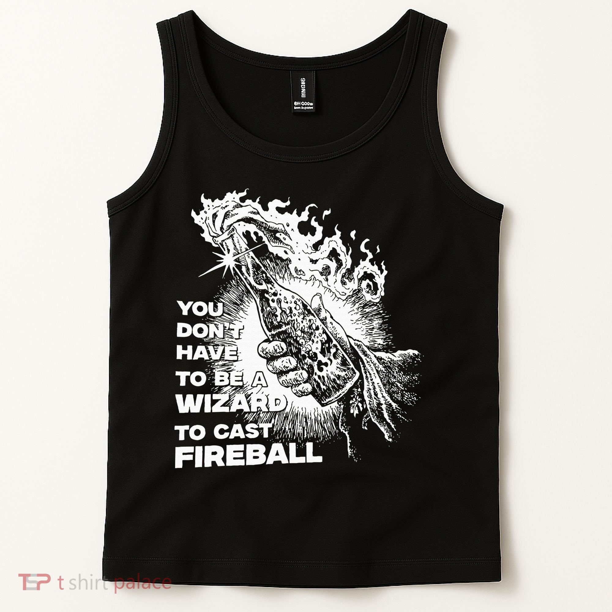 You Dont Have To Be A Wizard To Cast F.I.R.E.B.A.L.L Halloween Tank Top