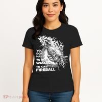 You Dont Have To Be A Wizard To Cast F.I.R.E.B.A.L.L Halloween Women's T-Shirt thumb 4