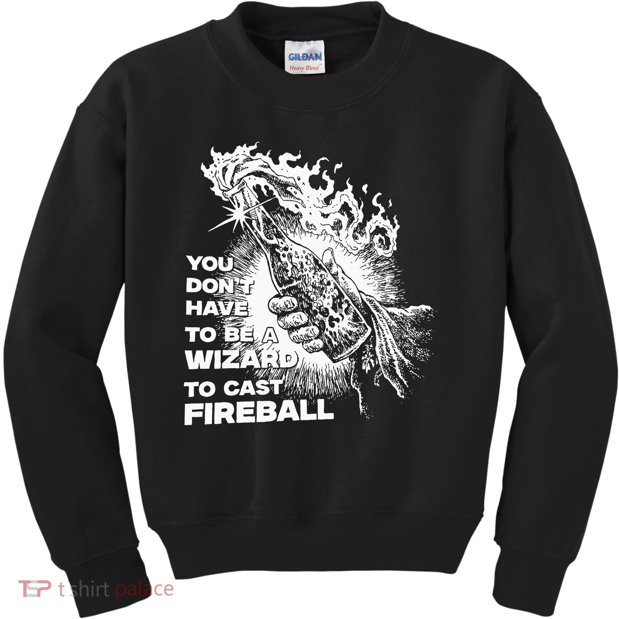 You Dont Have To Be A Wizard To Cast F.I.R.E.B.A.L.L Halloween Kids Sweatshirt
