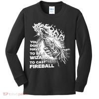 You Dont Have To Be A Wizard To Cast F.I.R.E.B.A.L.L Halloween Kids Long Sleeve Shirt thumb 0