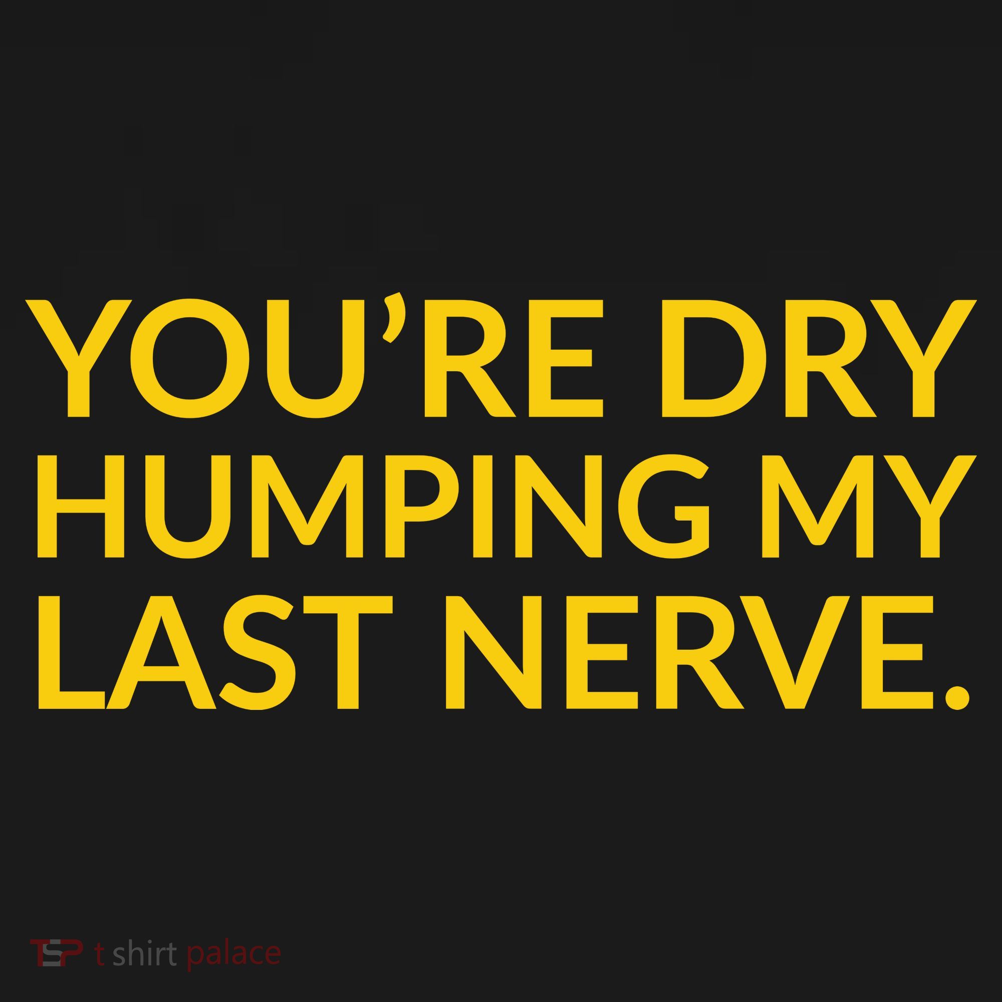 You're Dry Humping My Last Nerve Funny Offensive Saying Women's Hoodie