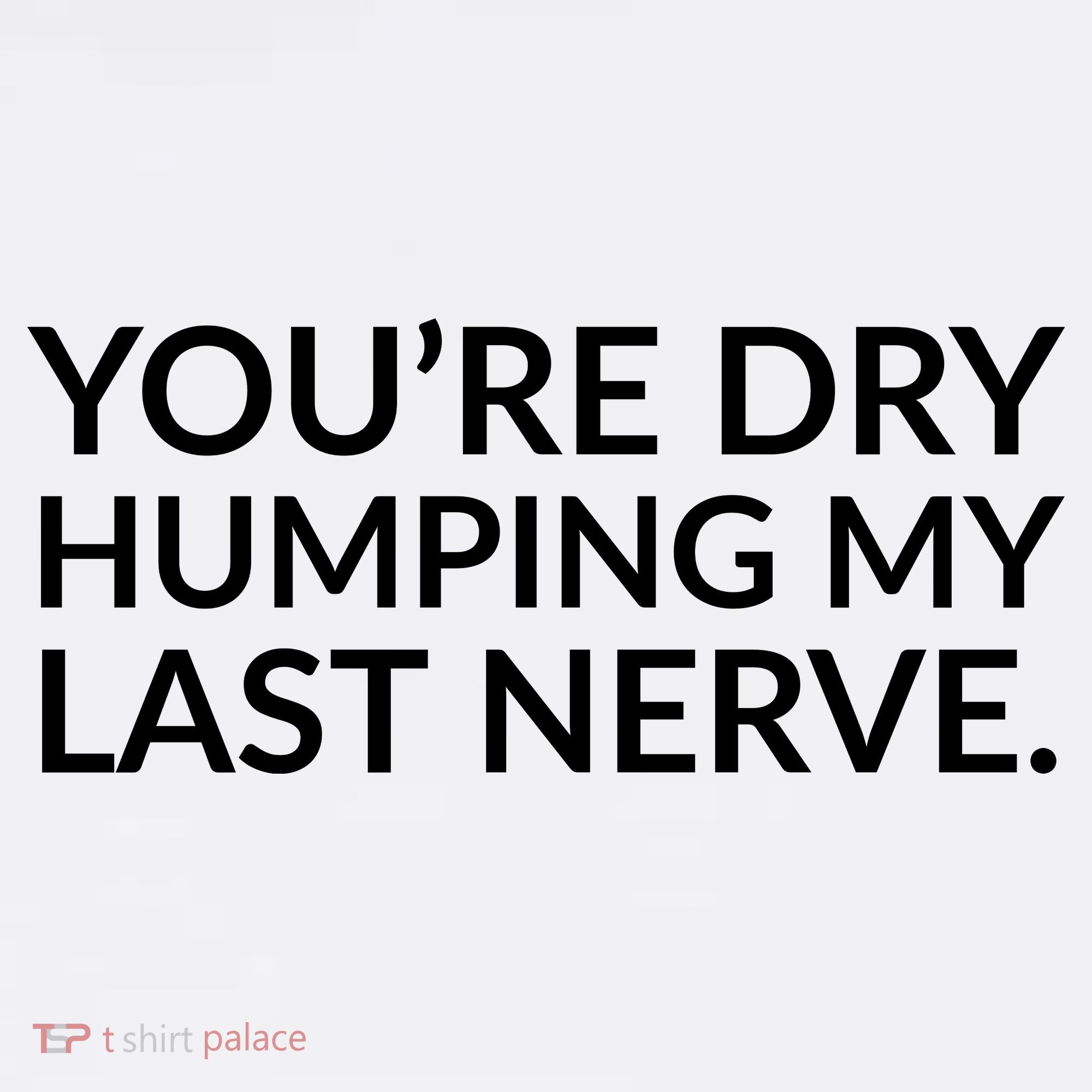 You're Dry Humping My Last Nerve Funny Offensive Saying Women's Hoodie