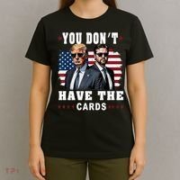  You don’t have the cards Funny Trump-Vance Us Flag  T-Shirt thumb 4