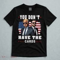  You don’t have the cards Funny Trump-Vance Us Flag  T-Shirt thumb 5