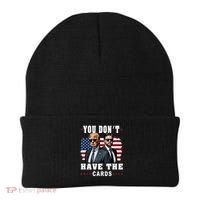  You don’t have the cards Funny Trump-Vance Us Flag  Beanie thumb 0