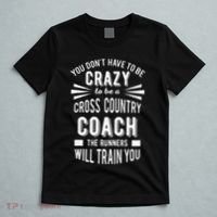 You Dont Have To Be Crazy To Be A Cross Country Coach T-Shirt thumb 5