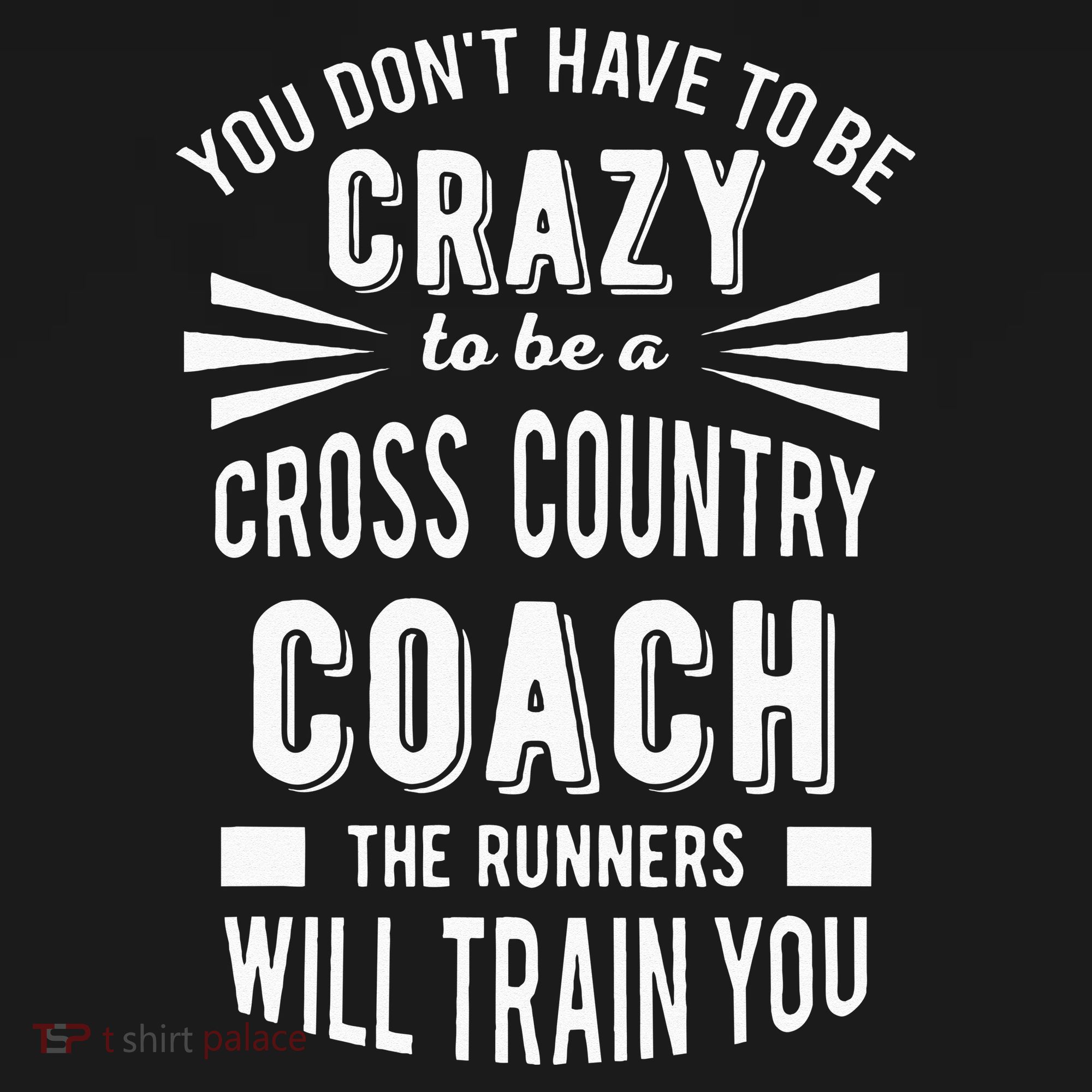 You Dont Have To Be Crazy To Be A Cross Country Coach Mousepad