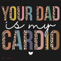 Your Dad Is My Cardio Leopard Funny father's day Women's Hoodie thumb 2
