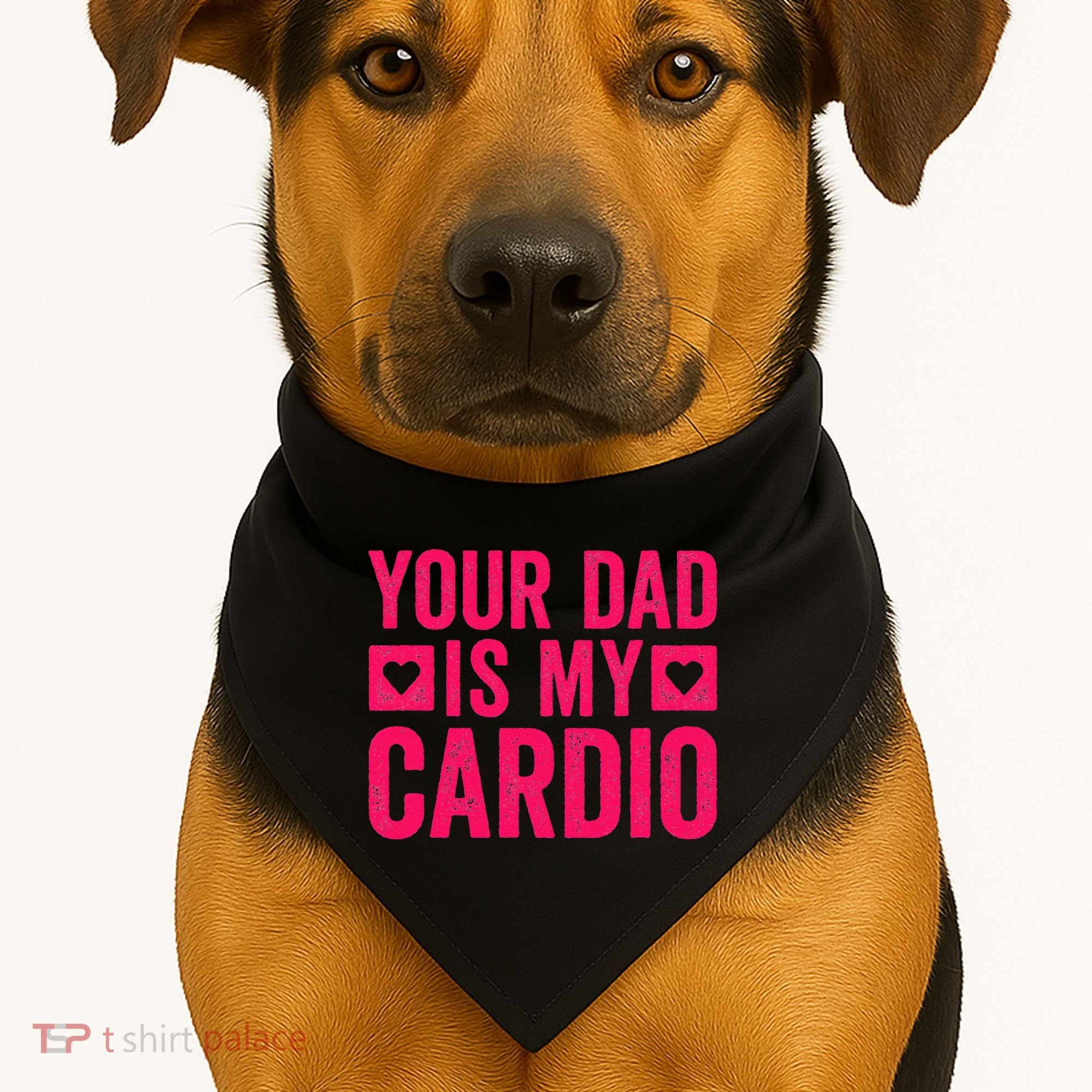 Your Dad Is My Cardio USA-Made Doggie Bandana