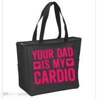 Your Dad Is My Cardio Tote Bag thumb 2