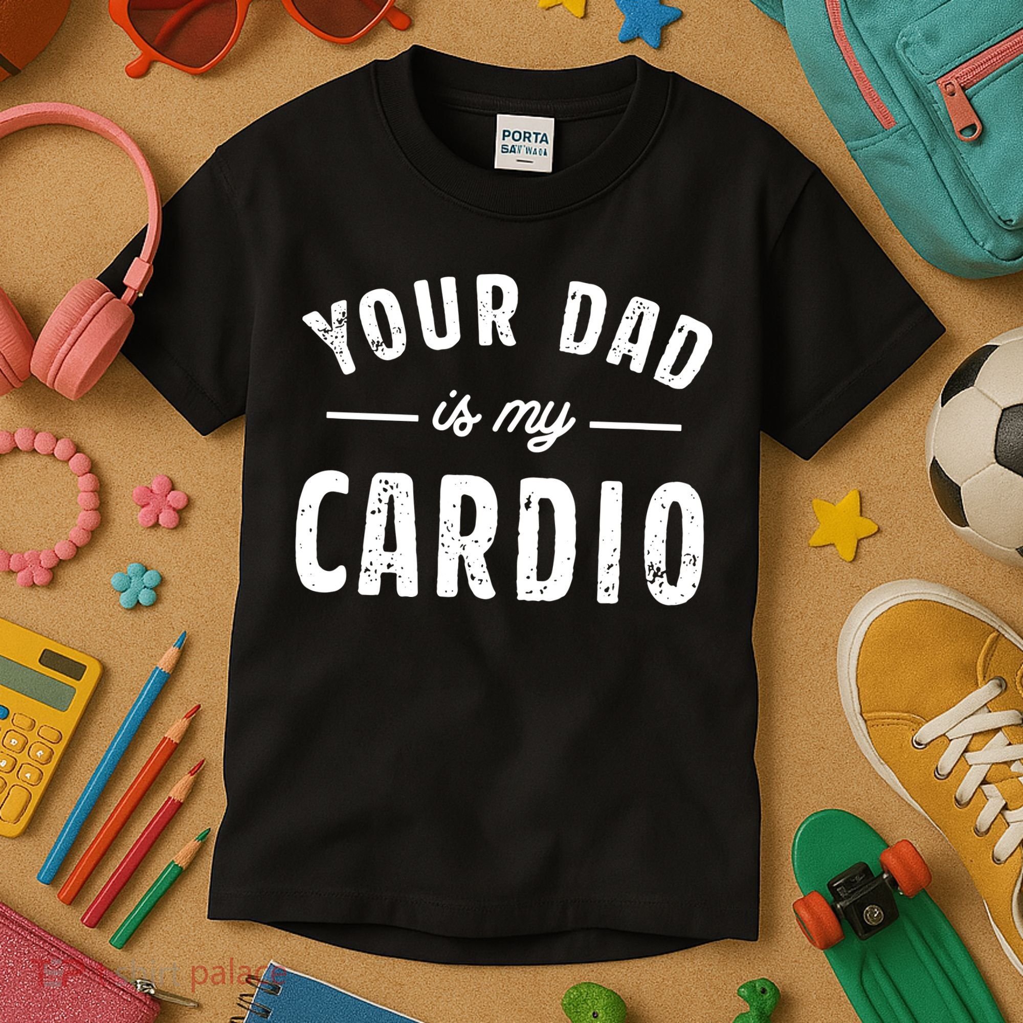 Your Dad Is My Cardio Kids T-Shirt