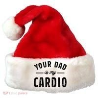 Your Dad Is My Cardio Meaningful Gift Santa Hat thumb 0