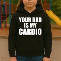 You Dad Is My Cardio Kids Hoodie thumb 3