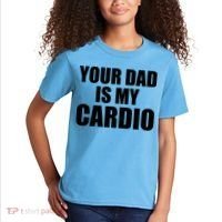 You Dad Is My Cardio Kids T-Shirt thumb 2