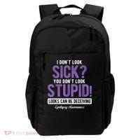 You DonT Look Stupid Epilepsy Awareness Backpack thumb 0