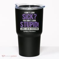 You DonT Look Stupid Epilepsy Awareness Tumbler thumb 0