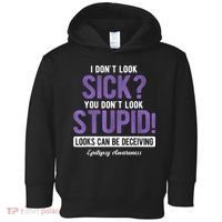 You DonT Look Stupid Epilepsy Awareness Toddler Hoodie thumb 0
