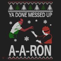 Ya Done Messed Up AARon Ugly Christmas Tumbler thumb 3