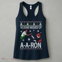 Ya Done Messed Up AARon Ugly Christmas Women's Tank Top thumb 3