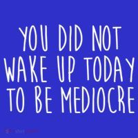 You Did Not Wake Up Today To Be Mediocre Workout Lifting Gym Gift Apron thumb 3