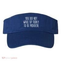 You Did Not Wake Up Today To Be Mediocre Workout Lifting Gym Gift Visor thumb 0