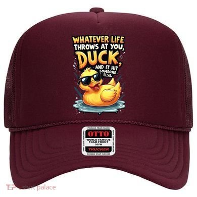 Yellow Duck Quote Graphics Whatever Life Throws At You Duck And Let It Hit Someone Else Hat
