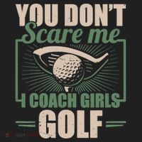 You Dont Scare Me I Coach Girls Golf Funny Coach Hat thumb 2