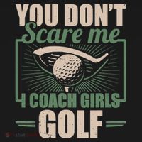 You Dont Scare Me I Coach Girls Golf Funny Coach Visor thumb 3