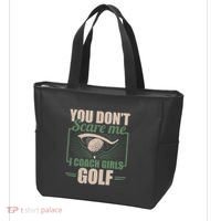 You Dont Scare Me I Coach Girls Golf Funny Coach Tote Bag thumb 3