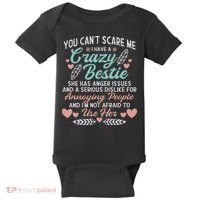 You Don't Stop Skiing When You Get Old Funny Skier Baby Bodysuit thumb 0