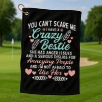 You Don't Stop Skiing When You Get Old Funny Skier Golf Towel thumb 1