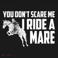 You DonT Scare Me I Ride A Mare Horse Lovers Gift Backpack thumb 2