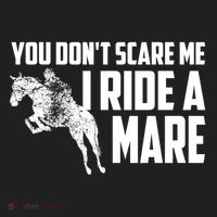 You DonT Scare Me I Ride A Mare Horse Lovers Gift Golf Towel thumb 3
