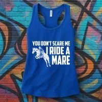 You DonT Scare Me I Ride A Mare Horse Lovers Gift Women's Tank Top thumb 3