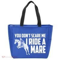 You DonT Scare Me I Ride A Mare Horse Lovers Gift Tote Bag thumb 0