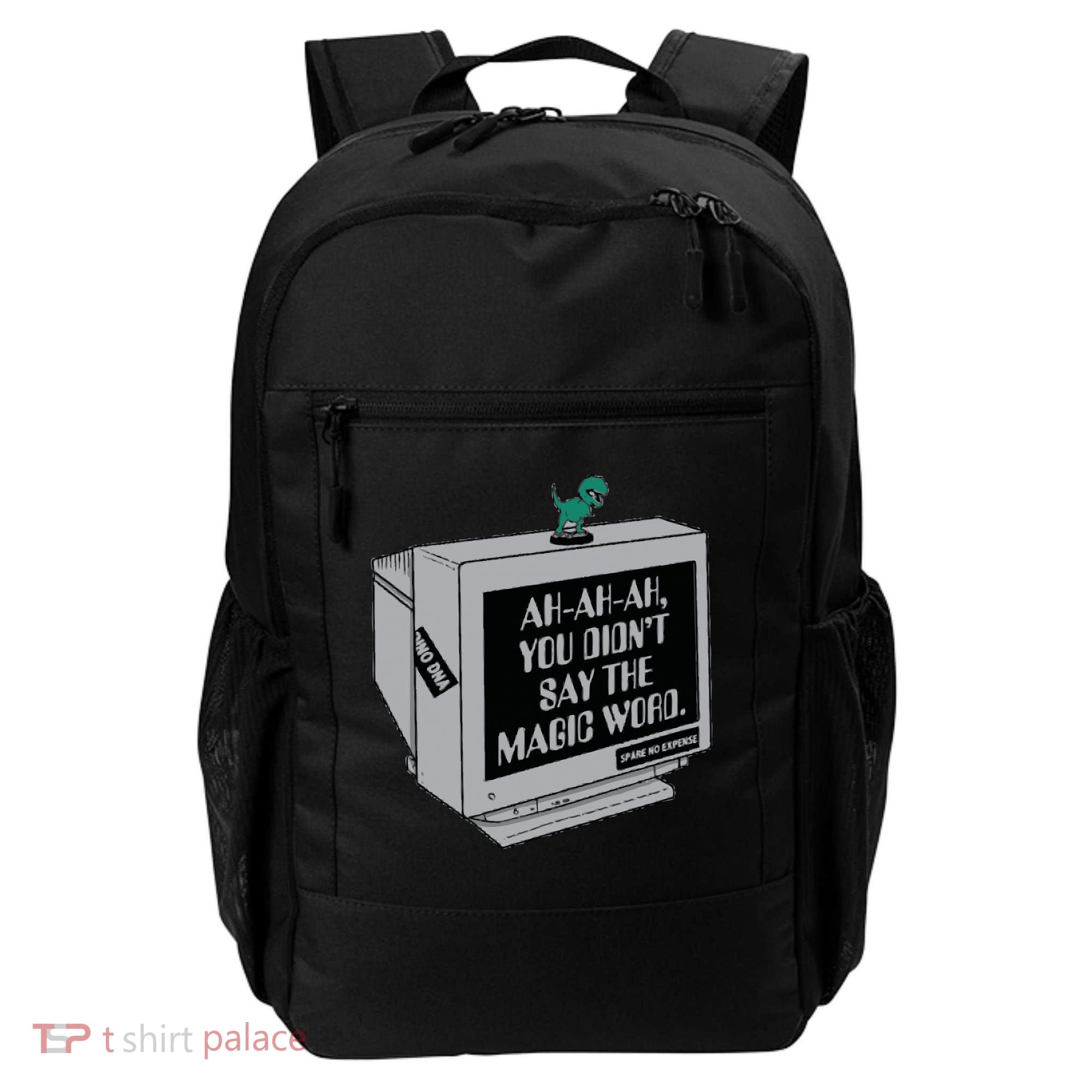 You Didn't Say The Magic Word T Rex Backpack