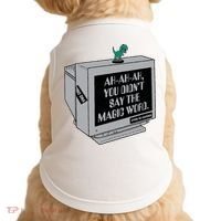 You Didn't Say The Magic Word T Rex Doggie Tank thumb 0