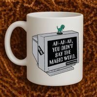 You Didn't Say The Magic Word T Rex Coffee Mug thumb 2