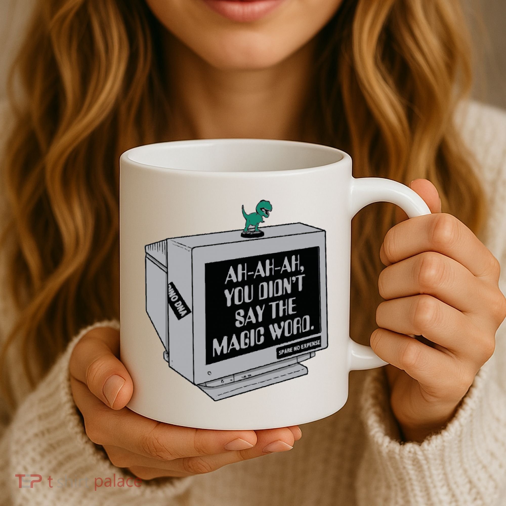 You Didn't Say The Magic Word T Rex Coffee Mug