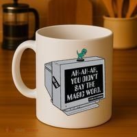You Didn't Say The Magic Word T Rex Coffee Mug thumb 4