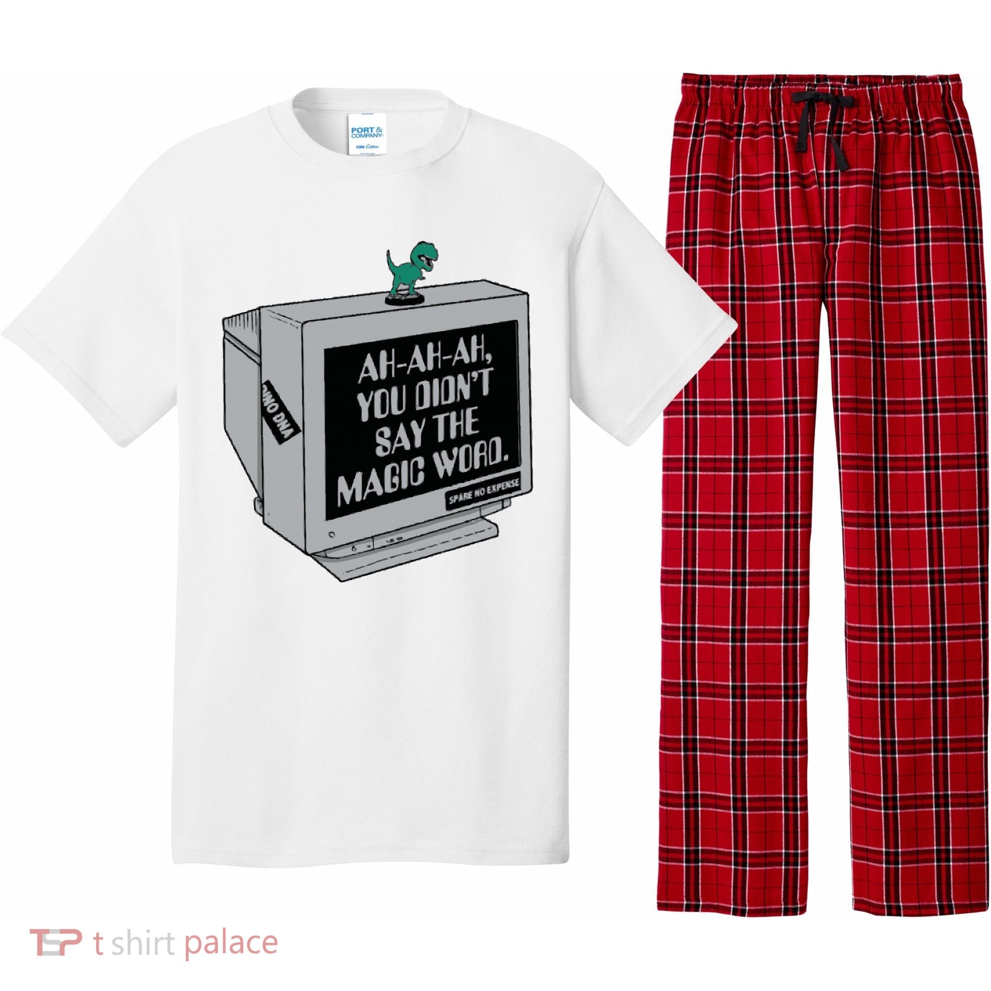 You Didn't Say The Magic Word T Rex Pajama Set