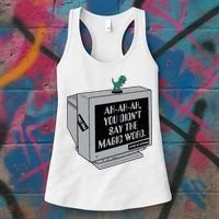 You Didn't Say The Magic Word T Rex Women's Tank Top thumb 3