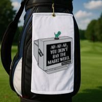 You Didn't Say The Magic Word T Rex Golf Towel thumb 2