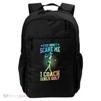 You DonT Scare Me I Coach Golf Coach Coaches Tie Dye Gift Backpack thumb 0