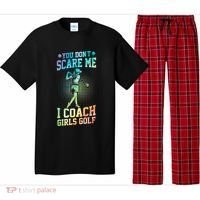 You DonT Scare Me I Coach Golf Coach Coaches Tie Dye Gift Pajama Set thumb 0