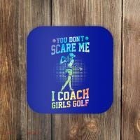 You DonT Scare Me I Coach Golf Coach Coaches Tie Dye Gift Coaster thumb 0