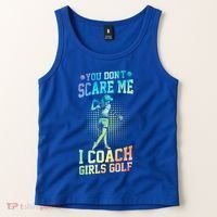 You DonT Scare Me I Coach Golf Coach Coaches Tie Dye Gift Tank Top thumb 2