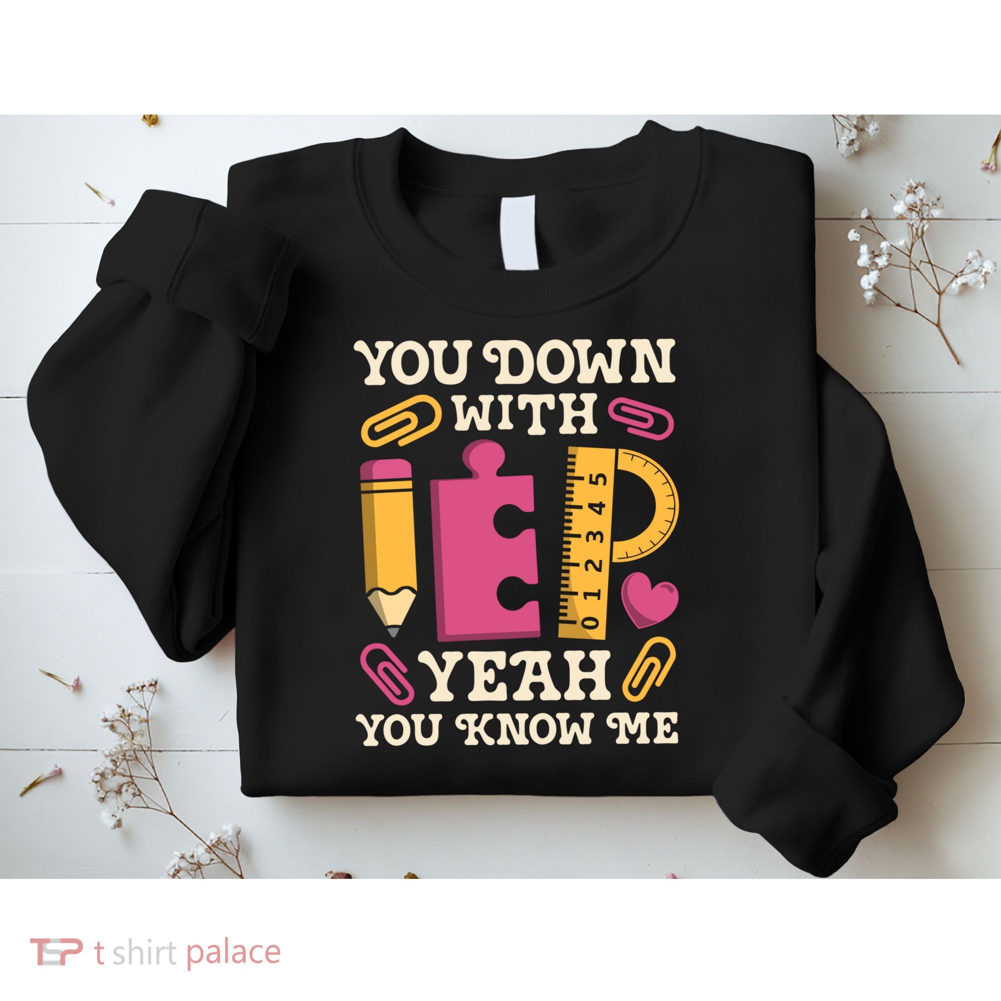 You Down With Iep Sped Teacher Special Education Funny Retro Funny Gift Sweatshirt
