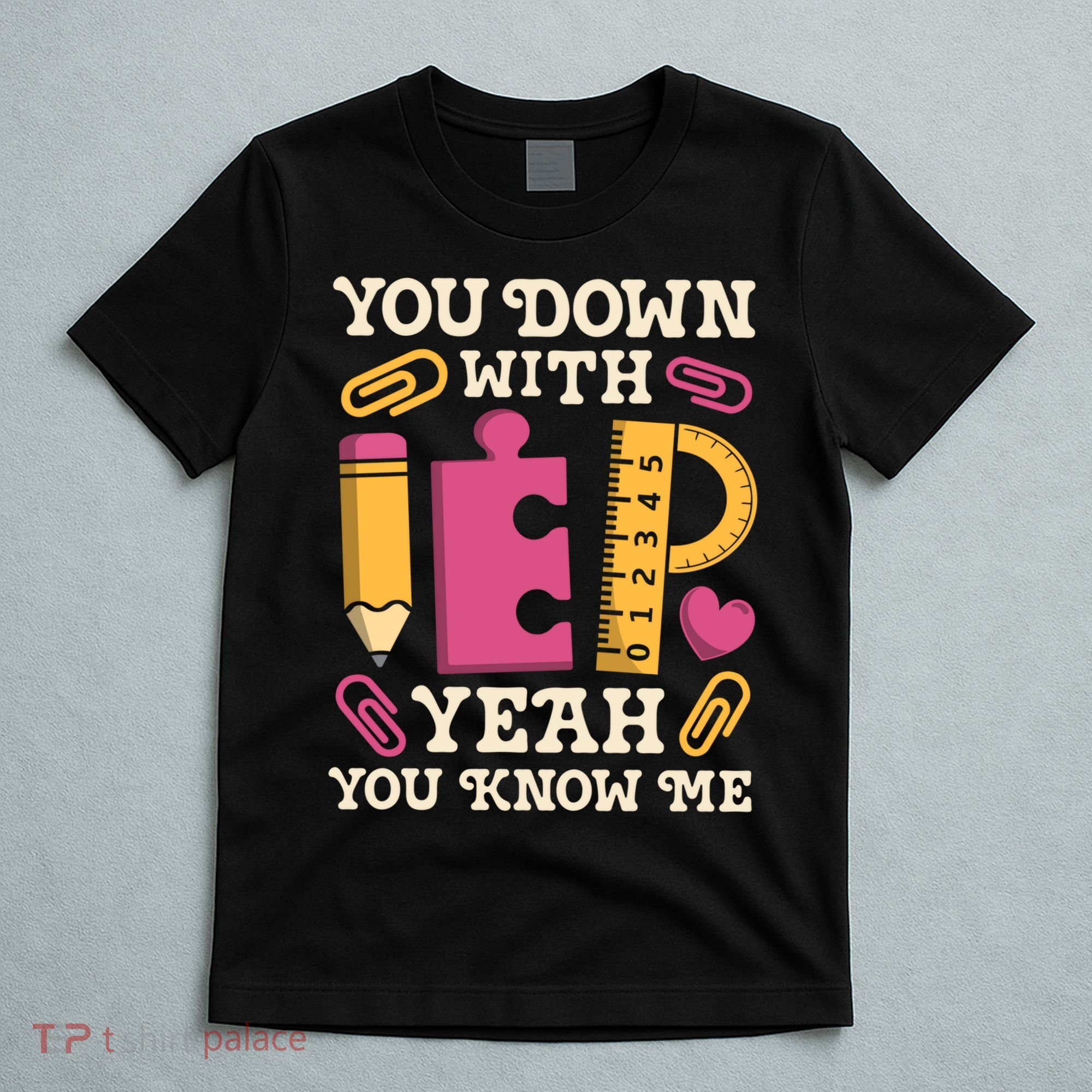 You Down With Iep Sped Teacher Special Education Funny Retro Funny Gift T-Shirt